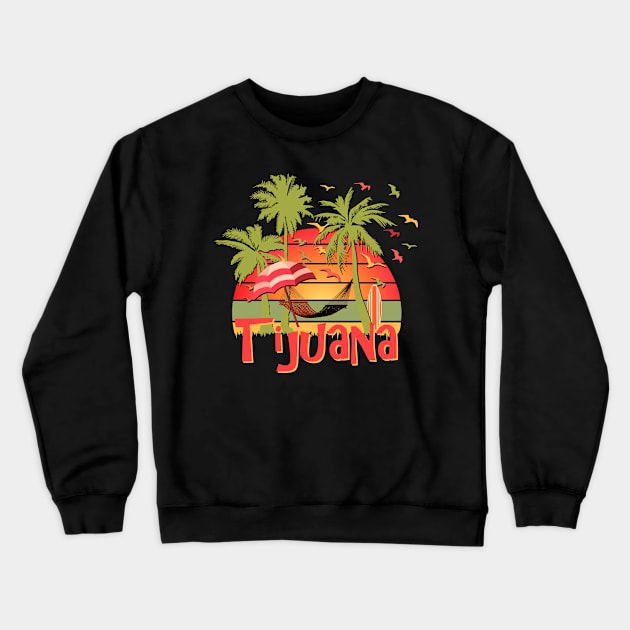 Tijuana Crewneck Sweatshirt by Nerd_art